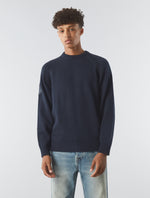 Navy Mason Crew Knit