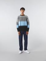 Black Gradient Stripe Knit