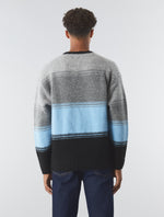 Black Gradient Stripe Knit