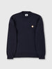 Navy Tipped Knit Jumper