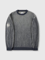 Navy Travis Colourblock Jumper