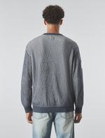 Navy Travis Colourblock Jumper