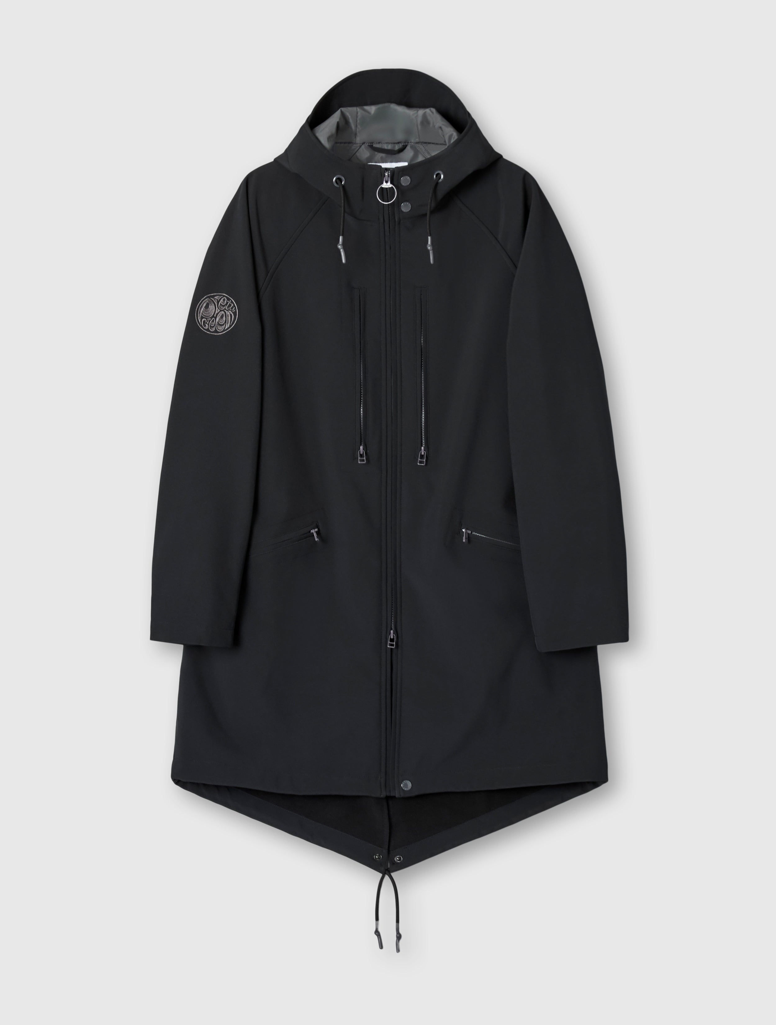 Pretty green bonded hooded parka best sale