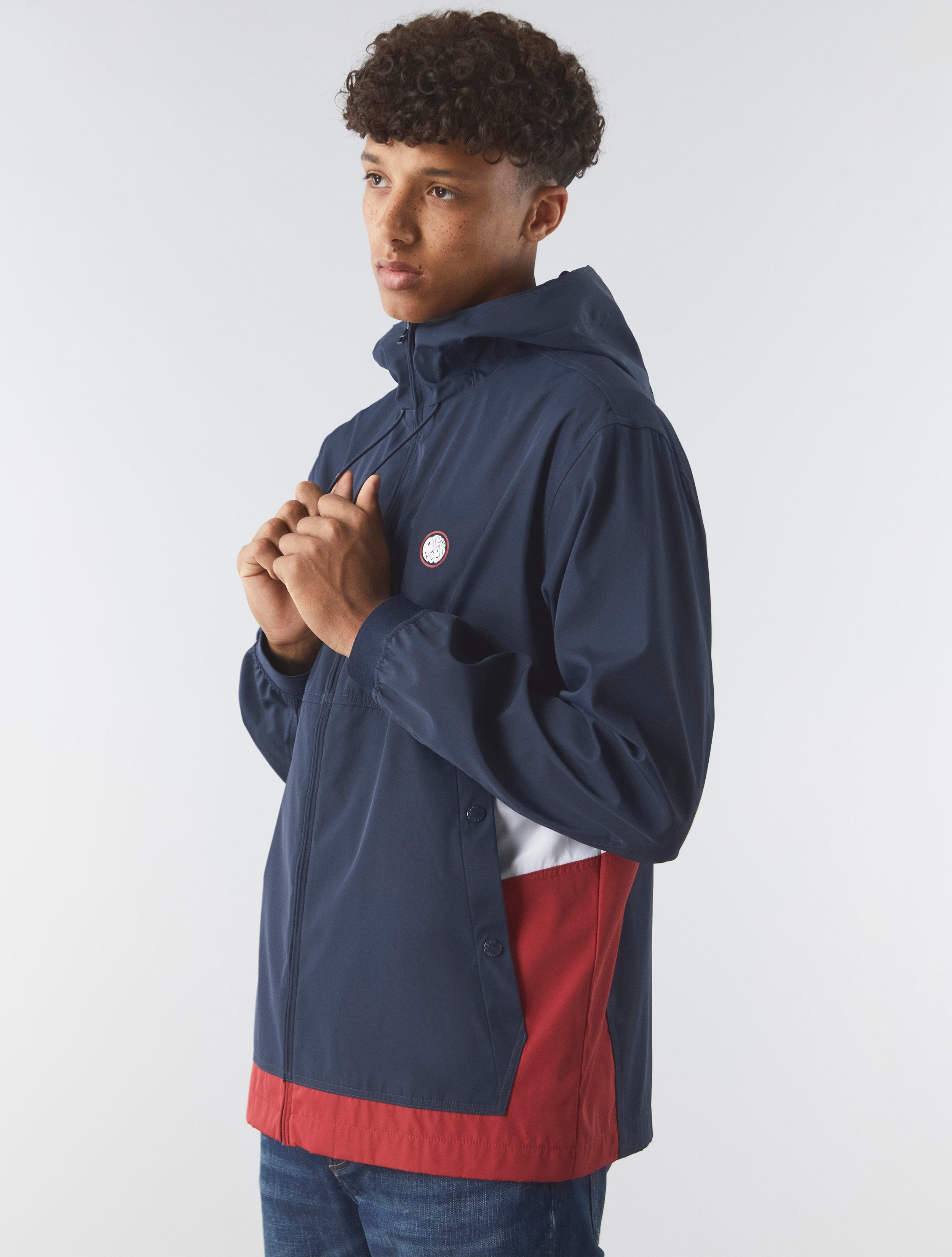 Navy Travis Colourblock Jacket