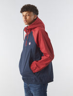 Navy Travis Colourblock Overhead Jacket