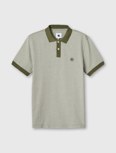 Khaki Travis Jacquard Polo