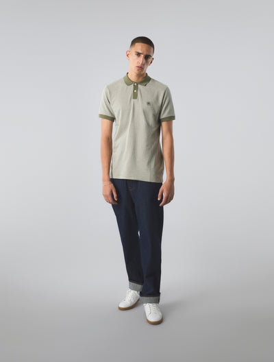 Khaki Travis Jacquard Polo