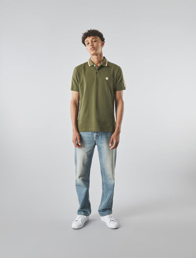 Khaki Pennington Tape Polo