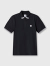 Black Mountfield Zip Polo