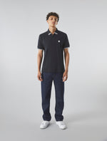 Black Mountfield Zip Polo