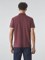 Burgundy Mountfield Zip Polo