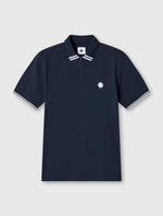 Navy Mountfield Zip Polo