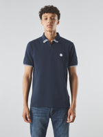 Navy Mountfield Zip Polo