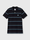 Black Mountfield Stripe Polo