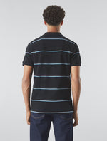 Black Mountfield Stripe Polo