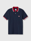 Navy Tilby Contrast Collar Polo