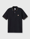 Black Wonderwall Paisley Placket Polo