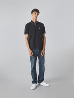 Black Wonderwall Paisley Placket Polo