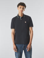 Black Wonderwall Paisley Placket Polo