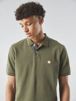 Khaki Wonderwall Paisley Placket Polo