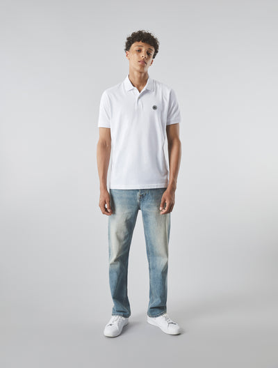 White Jerry Jersey Polo