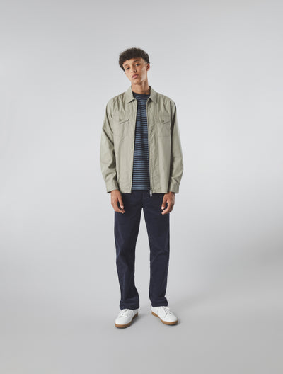 Khaki Armstrong Zip Overshirt