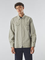 Khaki Armstrong Zip Overshirt