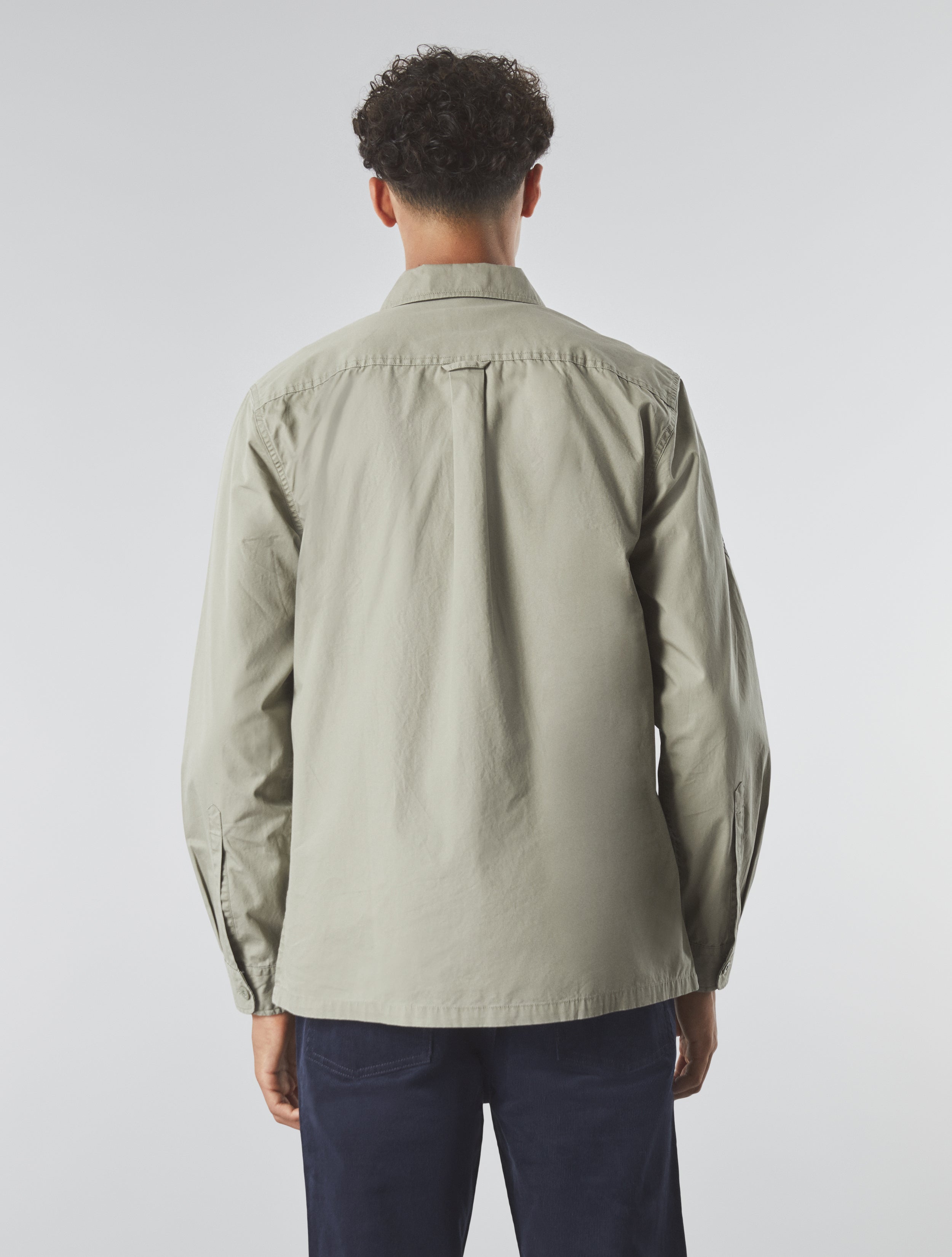 Khaki Armstrong Zip Overshirt Pretty Green Store