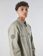 Khaki Armstrong Zip Overshirt