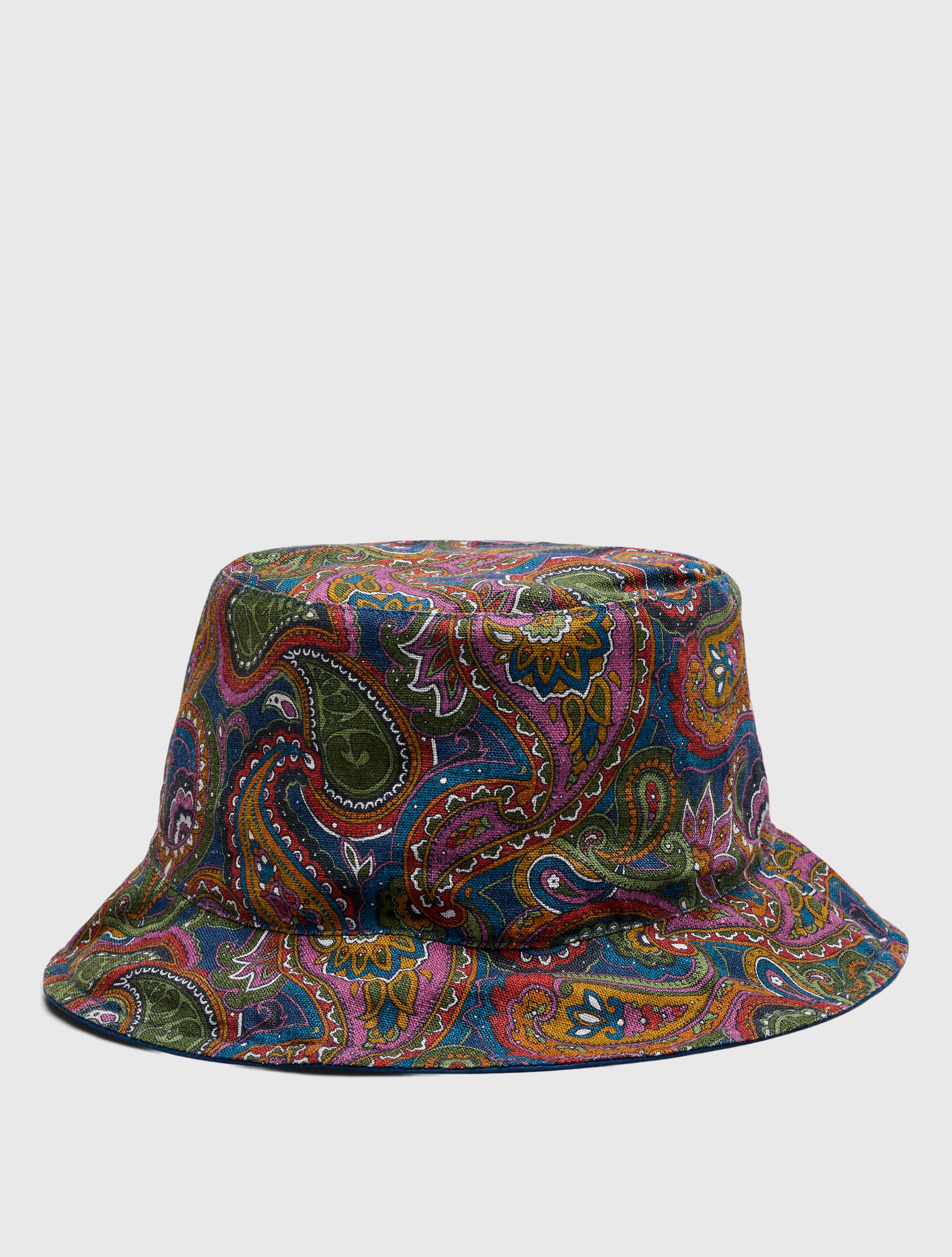 Multi 15th Anniversary Paisley Bucket Hat Pretty Green Store