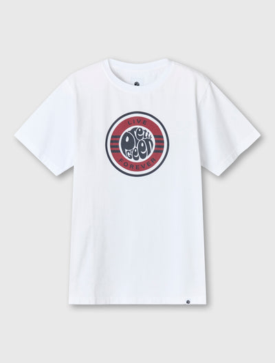 White Live Forever Logo T-Shirt