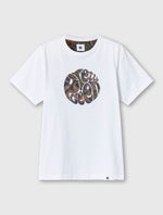 White 15th Anniversary Paisley Logo T-shirt