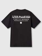 Black Live Forever Text T-Shirt