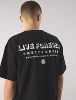 Black Live Forever Text T-Shirt