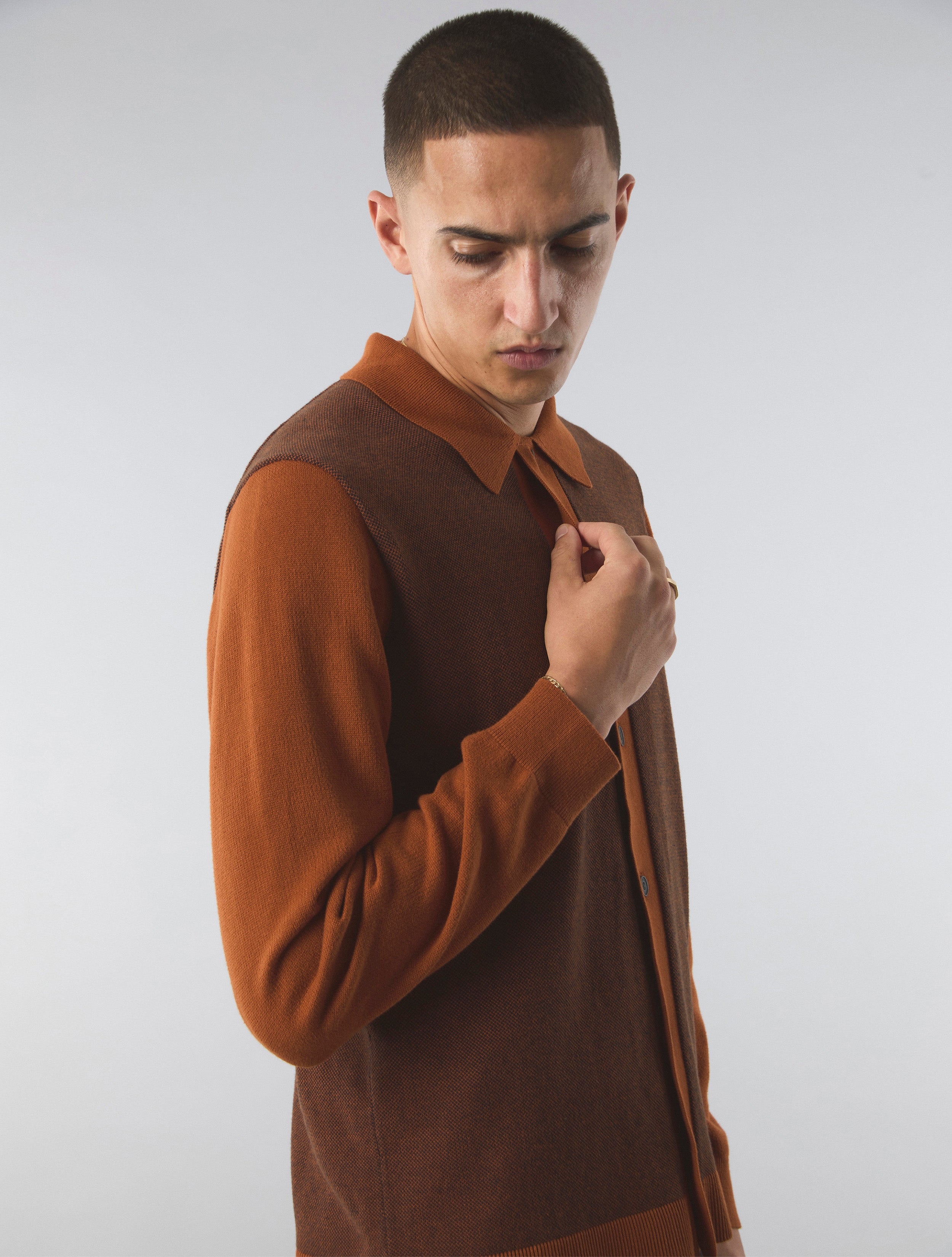 Orange Roxy Knit Shirt Pretty Green Store