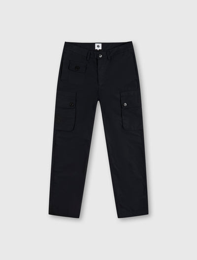 Black Heathen Cargo Trousers