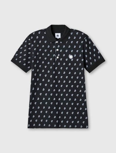 Black Maddox Paisley Motif Polo