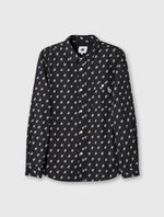 Black Maddox Paisley Motif Shirt