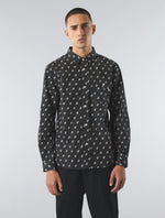 Black Maddox Paisley Motif Shirt