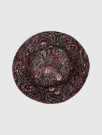 Black Reversible Paisley Bucket Hat