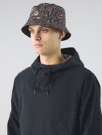 Black Reversible Paisley Bucket Hat