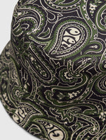 Khaki Reversible Paisley Bucket Hat