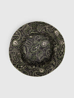 Khaki Reversible Paisley Bucket Hat