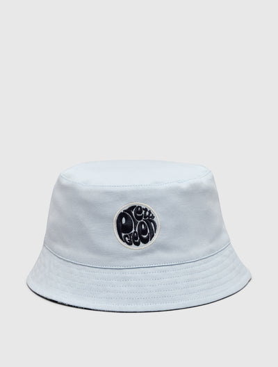 Light Blue Reversible Paisley Bucket Hat