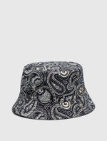 Light Blue Reversible Paisley Bucket Hat