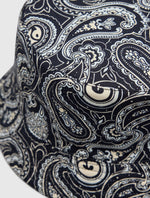 Light Blue Reversible Paisley Bucket Hat