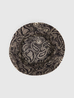 Light Grey Reversible Paisley Bucket Hat