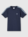 Navy Eclipse Paisley Tape T-Shirt