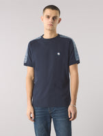 Navy Eclipse Paisley Tape T-Shirt