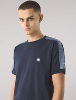 Navy Eclipse Paisley Tape T-Shirt